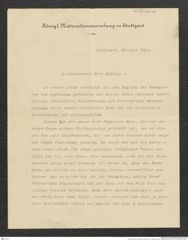 Nachlass Franz Steindachner, Brief von K. Lampert an Franz Steindachner (30.06.1912), Inv.Nr. 284.05, Seite 1